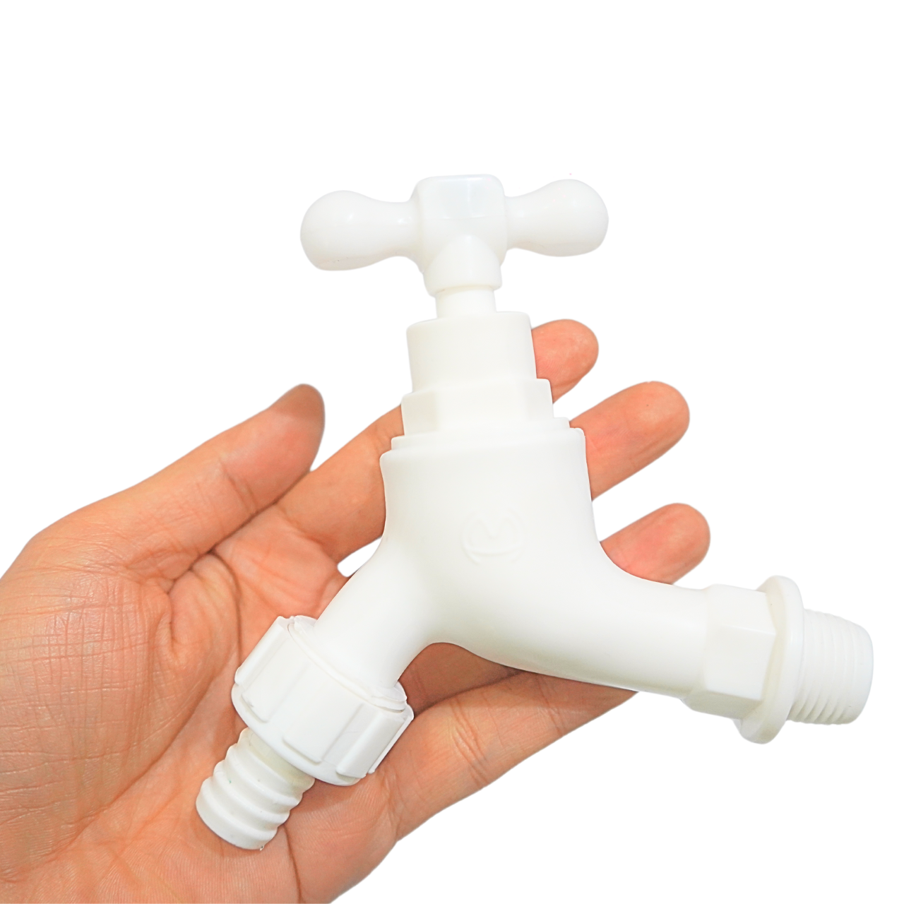 Vòi nhựa tay xoáy nối ống mềm nhựa MH - Ảnh 3
