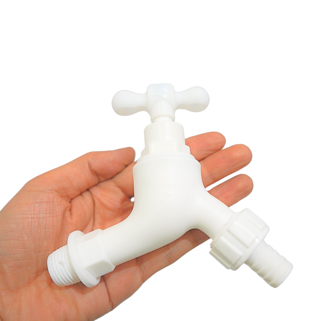 Vòi nhựa tay xoáy nối ống mềm nhựa MH - Ảnh 4
